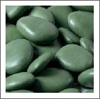 artificial pebbles green