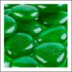 artificial pebbles emerald green