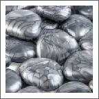 artificial pebbles silver