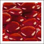 artificial pebbles ruby red