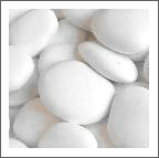 artificial pebbles white