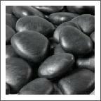 artificial pebbles black