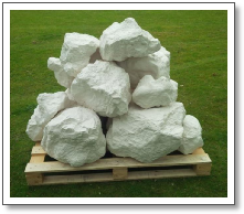 Superlightweight limestone rocks